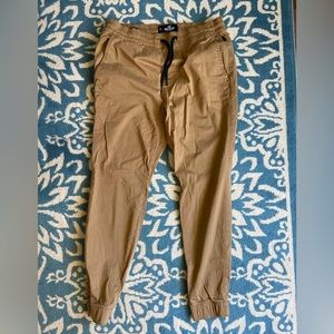 Men’s size small and medium Hollister khaki joggers